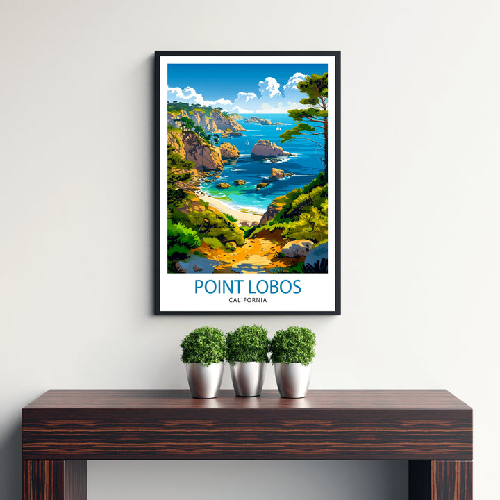 Point Lobos California Travel Print Wall Decor Wall Art Point Lobos Wall Hanging Home Décor Point Lobos Gift Art Lovers California Art Lover