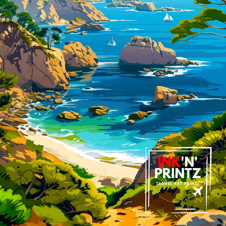 Point Lobos California Travel Poster