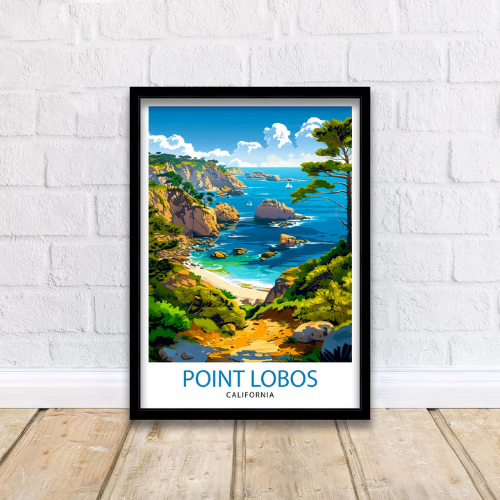 Point Lobos California Travel Print Wall Decor Wall Art Point Lobos Wall Hanging Home Décor Point Lobos Gift Art Lovers California Art Lover