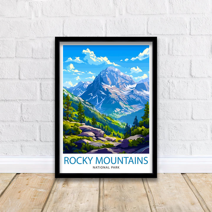 Rocky Mountain National Park Travel Print Wall Decor Wall Art Rocky Mountain Wall Hanging Home Décor Rocky Mountain Gift Art