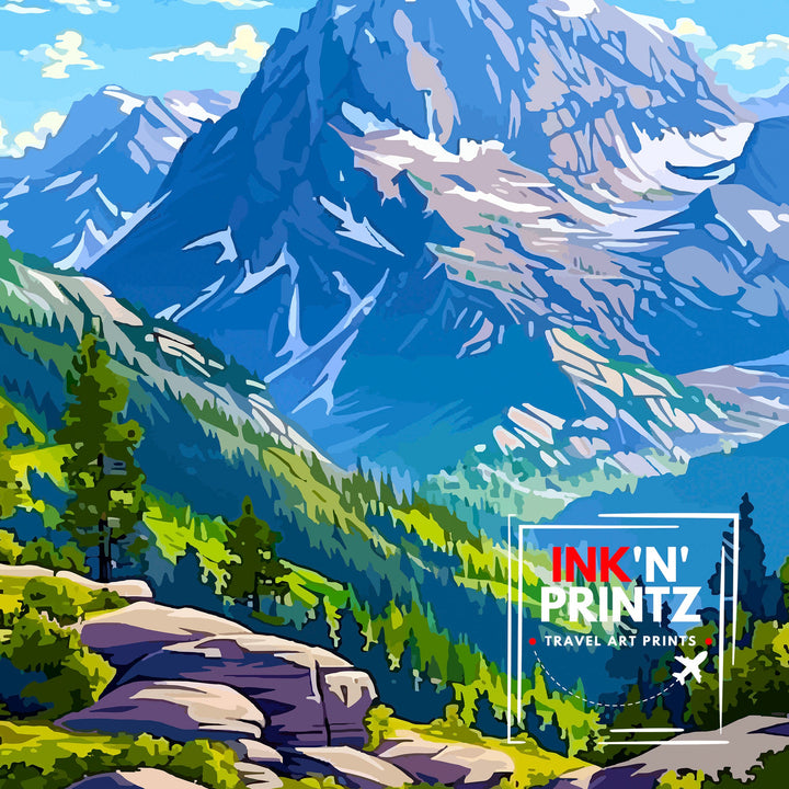 Rocky Mountain National Park Travel Poster