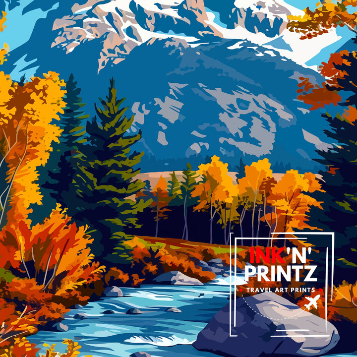 Grand Teton National Park Travel Poster