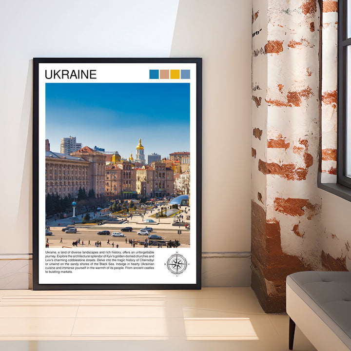 Ukraine Travel Print Wall Decor Wall Art Ukraine Wall Hanging Home Décor Ukraine Gift Art Lovers Europe Art Lover Gift Print Art