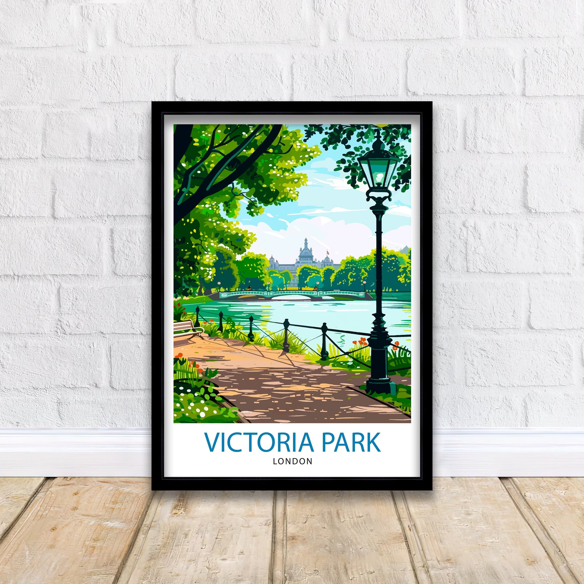 Victoria Park London Travel Print Wall Decor Wall Art Victoria Park Wall Hanging Home Décor Victoria Park Gift Art Lovers UK Art Lover Gift