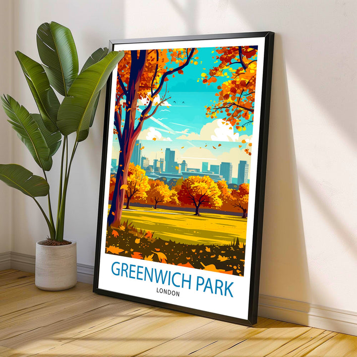 Greenwich Park London Travel Print Wall Decor Wall Art Greenwich Park Wall Hanging Home Décor Greenwich Park Gift Art Lovers UK Art Lover