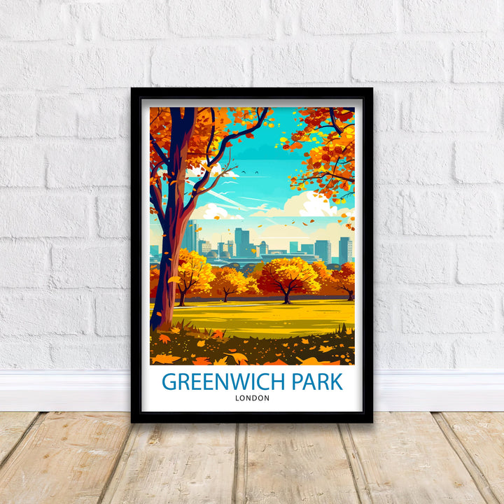 Greenwich Park London Travel Print Wall Decor Wall Art Greenwich Park Wall Hanging Home Décor Greenwich Park Gift Art Lovers UK Art Lover