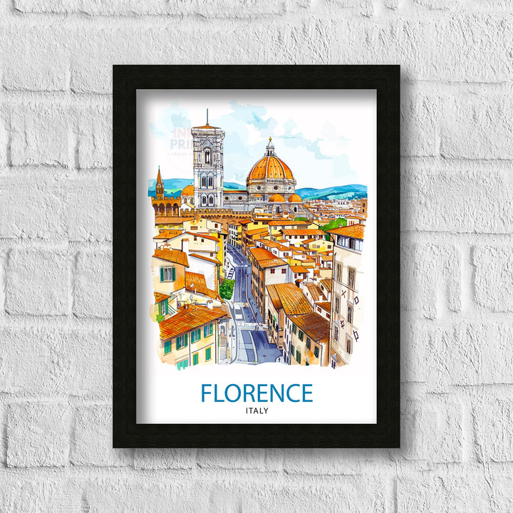 Florence Italy Travel Poster Florence