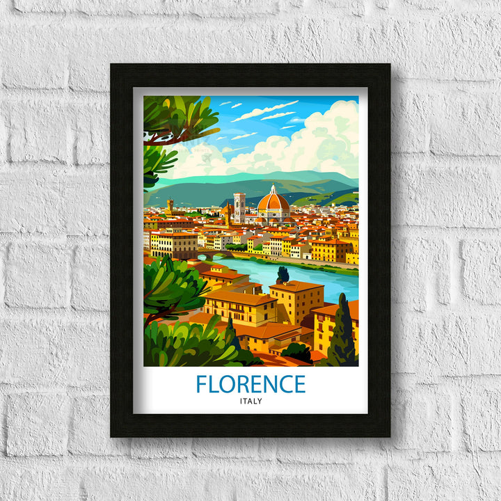 Florence Italy Travel Poster Florence