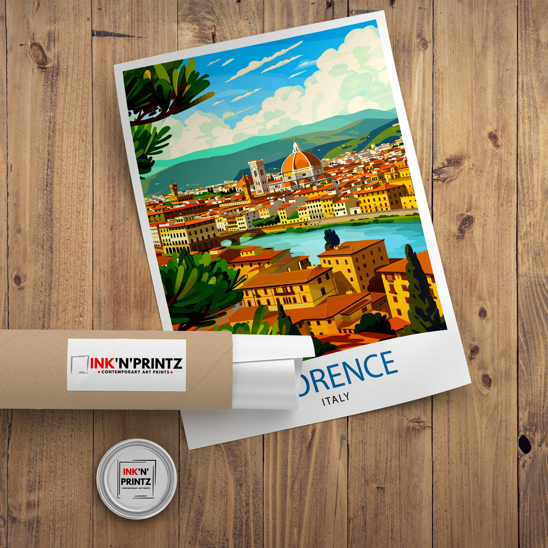 Florence Italy Travel Poster Florence