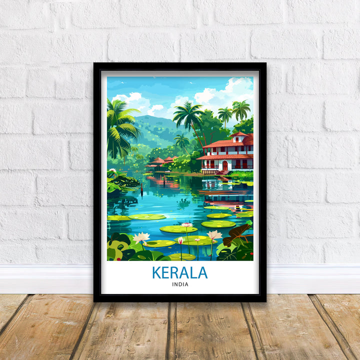 Kerala India Travel Print Wall Decor Wall Art Kerala Wall Hanging Home Décor Kerala Gift Art Lovers India Art Lover Gift Print Art