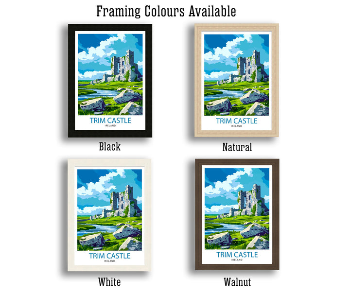 Trim Castle Ireland Travel Print Wall Decor Wall Art Trim Castle Wall Hanging Home Décor Trim Castle Gift Art Lovers Ireland Art Lover