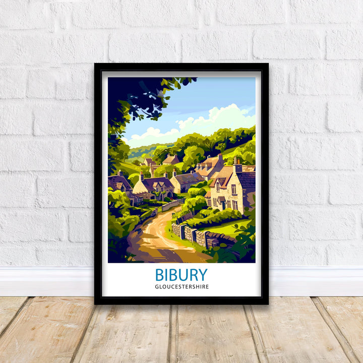 Bibury Travel Print Wall Decor Wall Art Bibury Wall Hanging Home Décor Bibury Gift Art Lovers England Art Lover Gift Print Art