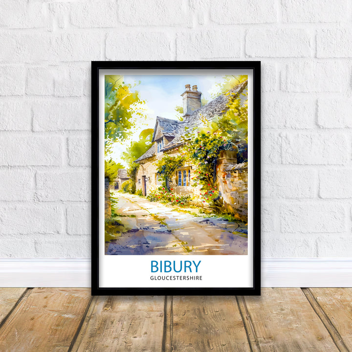 Bibury Travel Print Wall Decor Wall Art Bibury Wall Hanging Home Décor Bibury Gift Art Lovers England Art Lover Gift Print Art