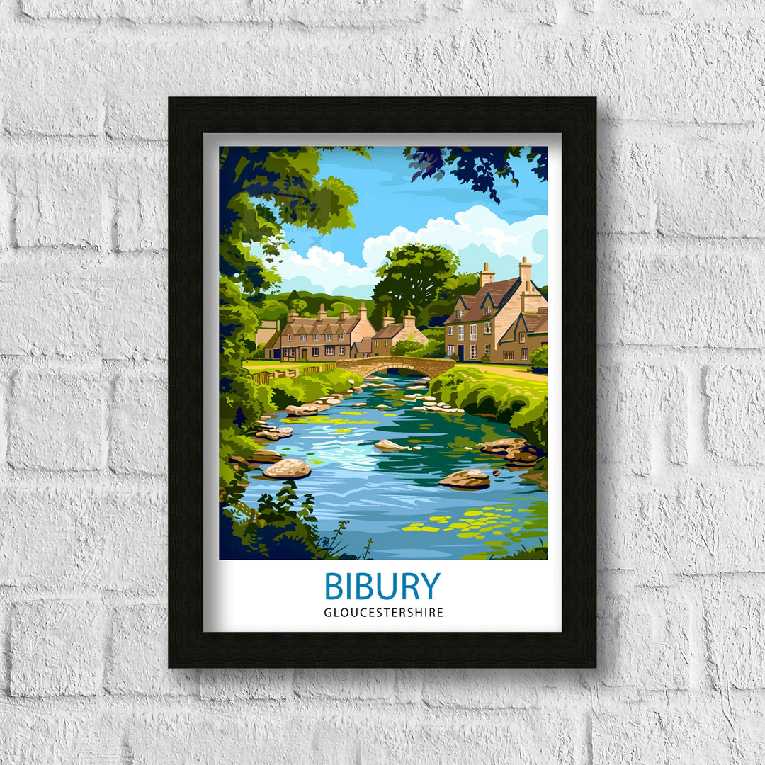 Bibury Travel Print Wall Decor Wall Art Bibury Wall Hanging Home Décor Bibury Gift Art Lovers England Art Lover Gift Print Art