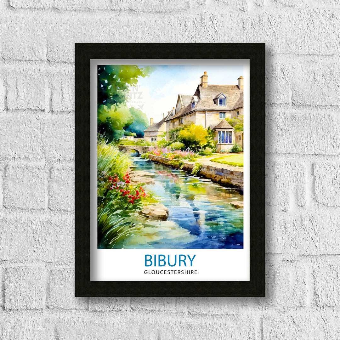 Bibury Travel Print Wall Decor Wall Art Bibury Wall Hanging Home Décor Bibury Gift Art Lovers England Art Lover Gift Print Art