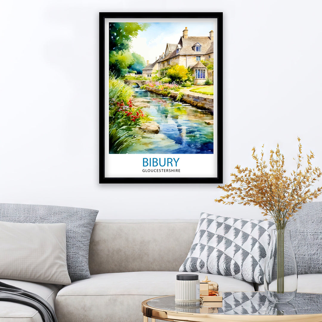 Bibury Travel Poster