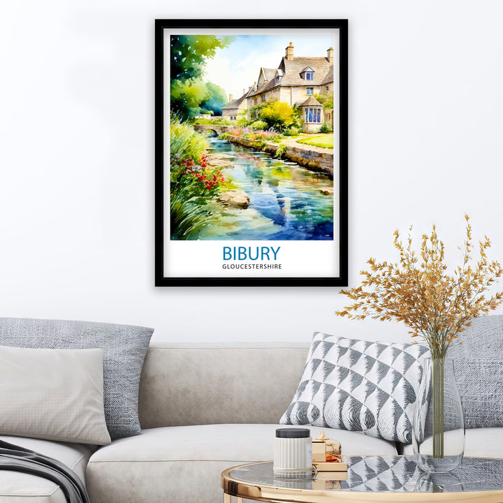 Bibury Travel Print Wall Decor Wall Art Bibury Wall Hanging Home Décor Bibury Gift Art Lovers England Art Lover Gift Print Art