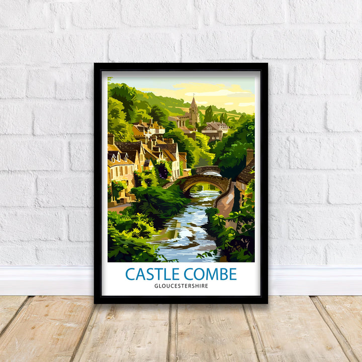 Castle Combe Travel Print Wall Decor Wall Art Castle Combe Wall Hanging Home Décor Castle Combe Gift Art Lovers England Art Lover Gift