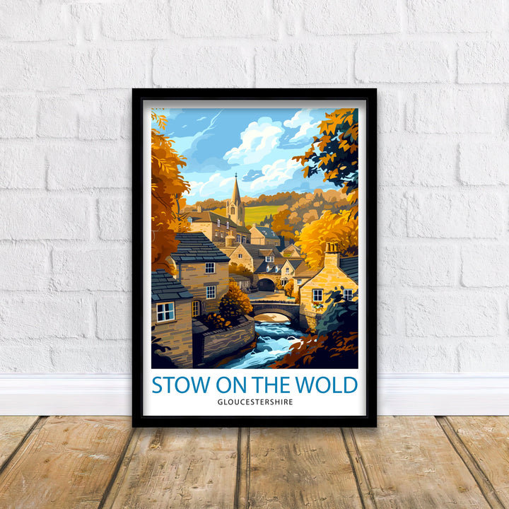 Stow on the Wold Travel Poster England