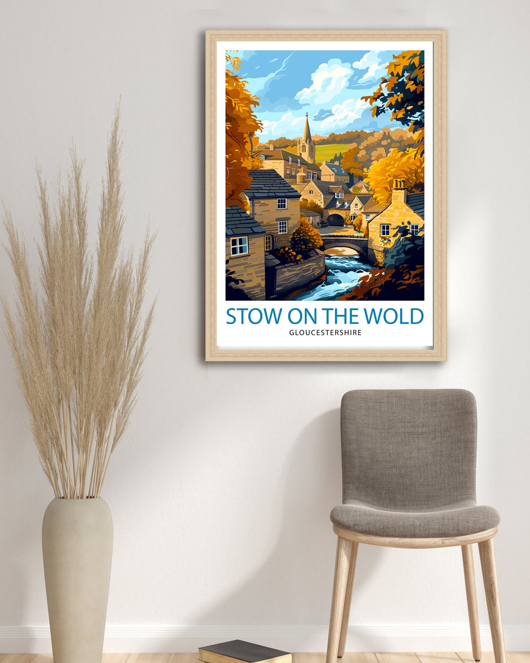 Stow on the Wold Travel Poster England