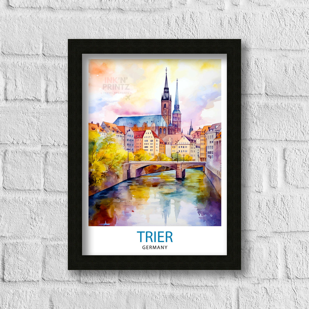 Trier Germany Travel Print Wall Decor Wall Art Trier Wall Hanging Home Décor Trier Gift Art Lovers Germany Art Lover Gift