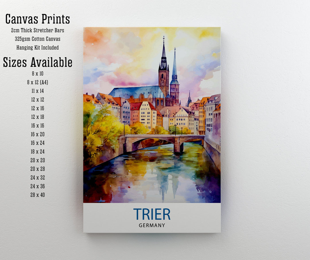 Trier Germany Travel Print Wall Decor Wall Art Trier Wall Hanging Home Décor Trier Gift Art Lovers Germany Art Lover Gift