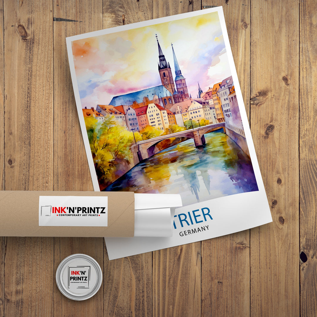 Trier Germany Travel Print Wall Decor Wall Art Trier Wall Hanging Home Décor Trier Gift Art Lovers Germany Art Lover Gift