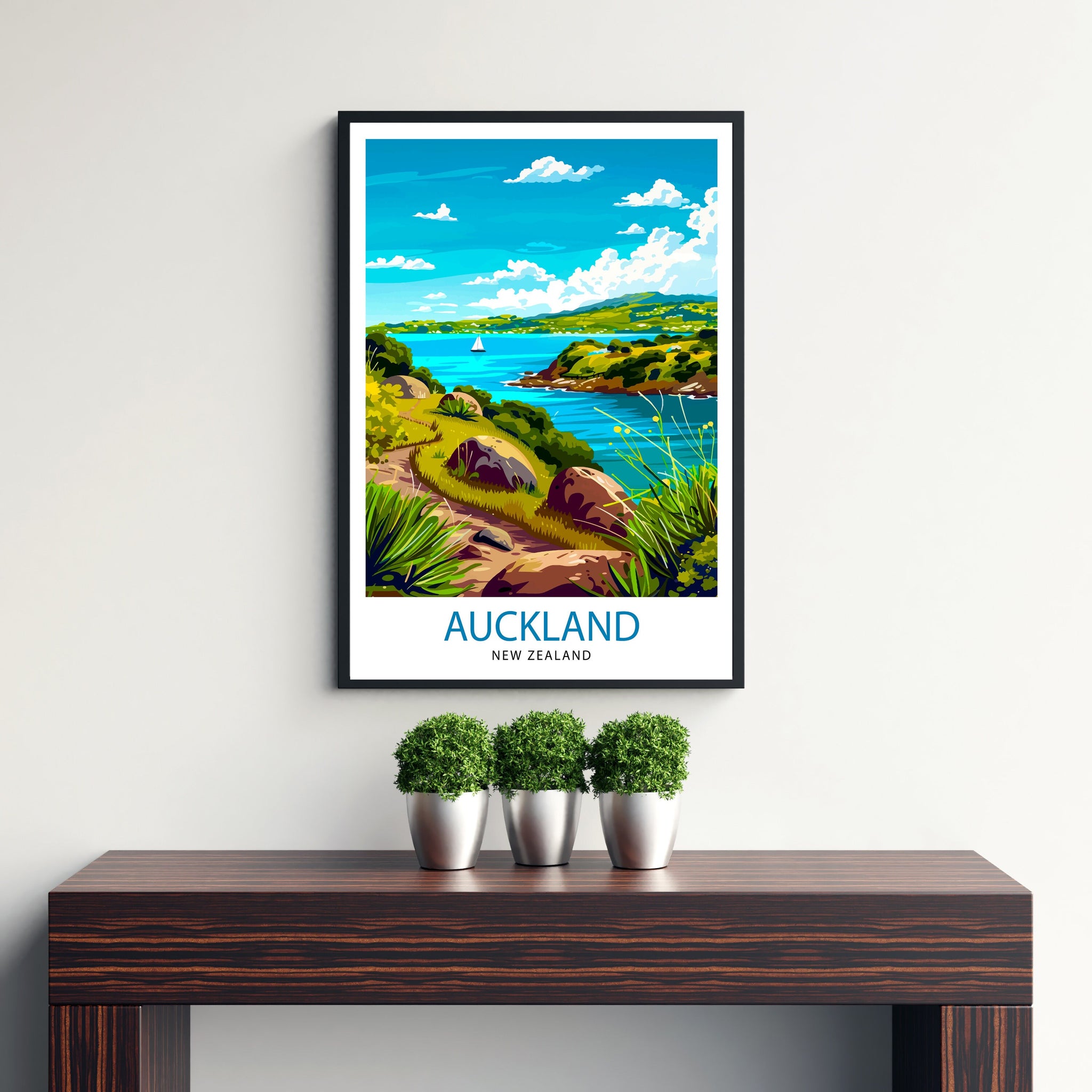 Auckland New Zealand Travel Print Wall Decor Wall Art Auckland Wall Hanging Home Décor Auckland Gift Art Lovers New Zealand