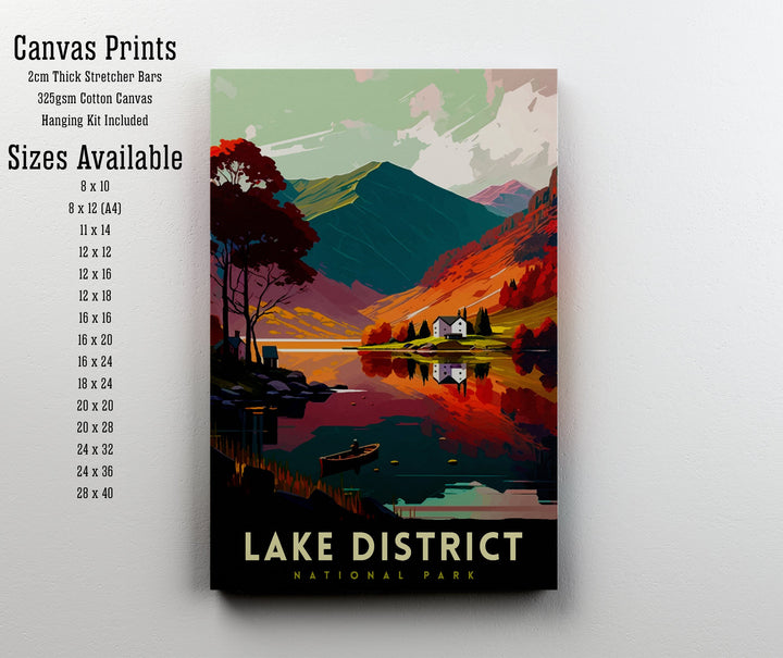 Lake District National Park Travel Poster