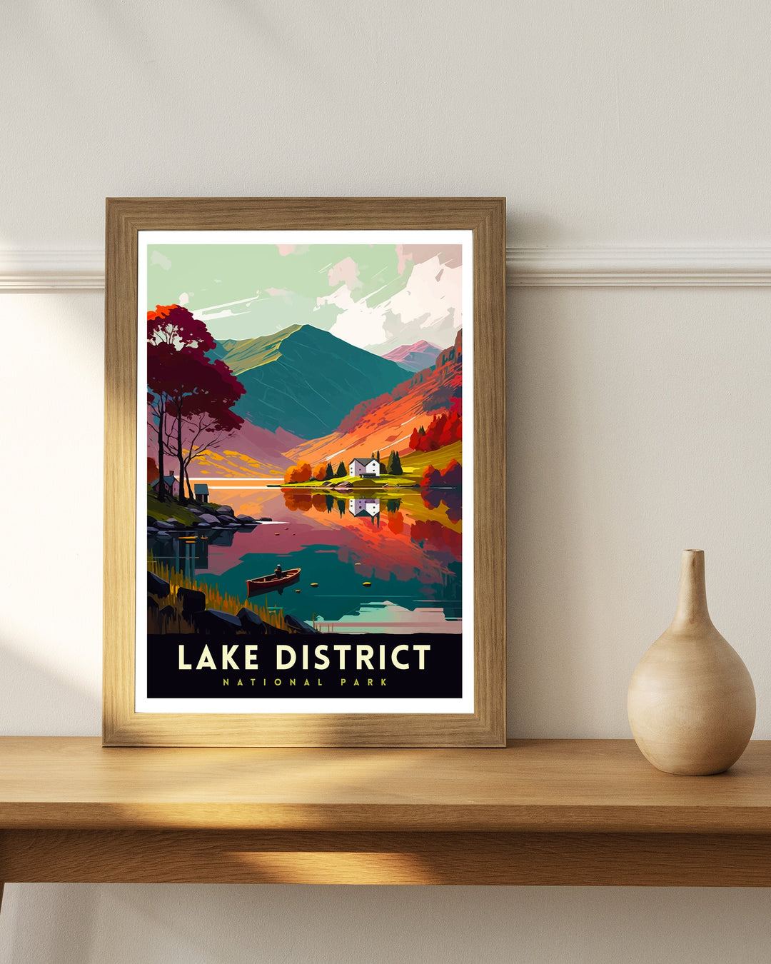 Lake District National Park Travel Print Wall Decor Wall Art Lake District Wall Hanging Home Décor Lake District Gift Art Lovers UK Art