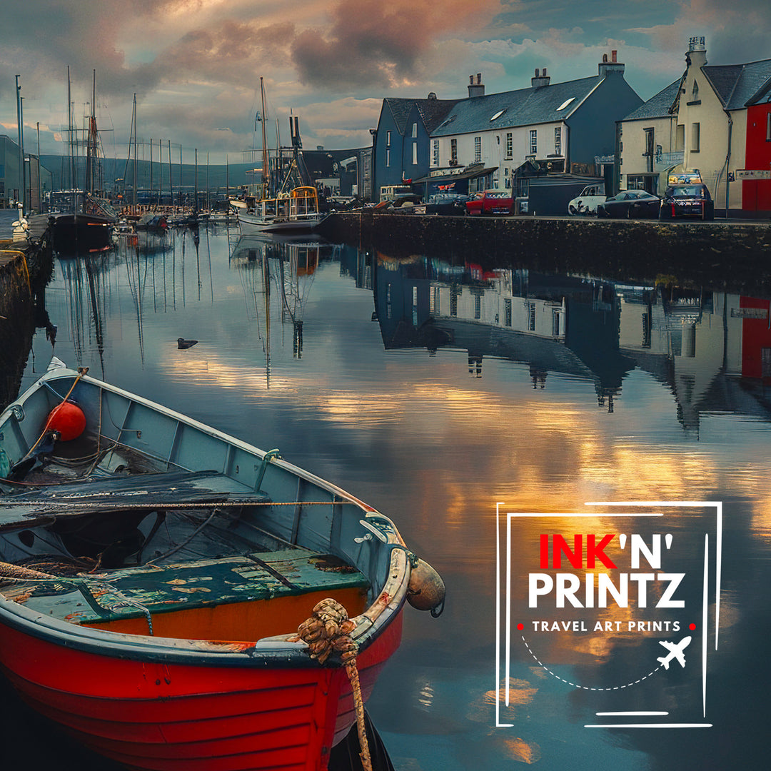 Galway Ireland Travel Print Wall Decor Wall Art Galway Wall Hanging Home Décor Galway Gift Art Lovers Ireland Art Lover Gift