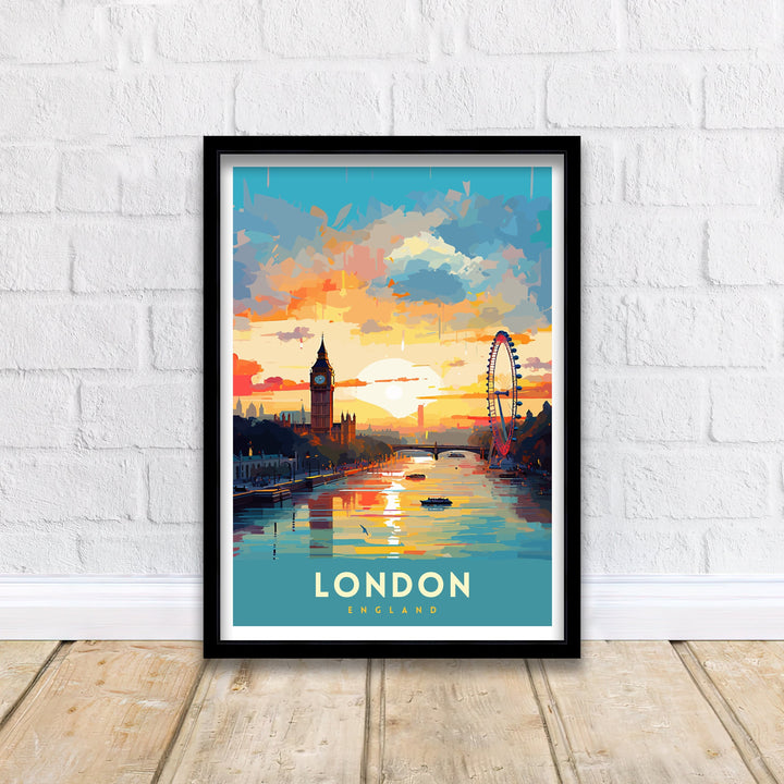 London England Travel Poster