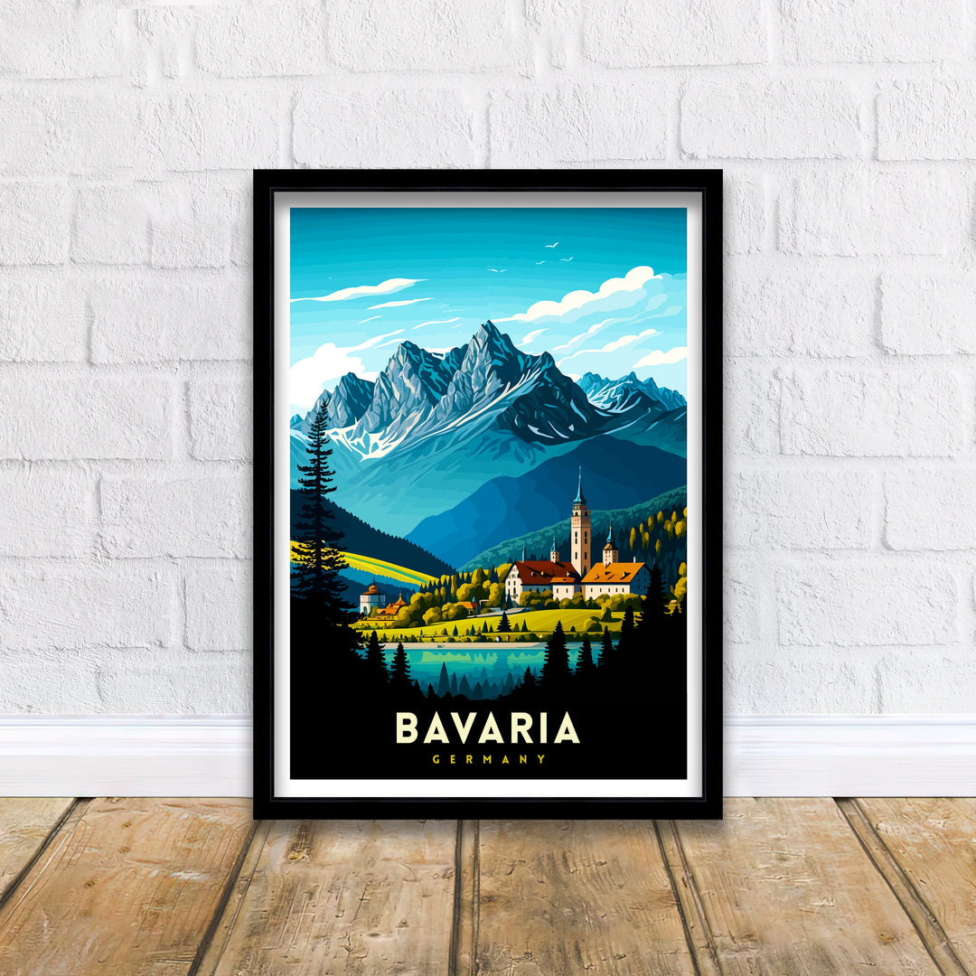 Bavaria Germany Travel Print Wall Decor Wall Art Bavaria Wall Hanging Home Décor Bavaria Gift Art Lovers Germany Art Lover Gift Print Art