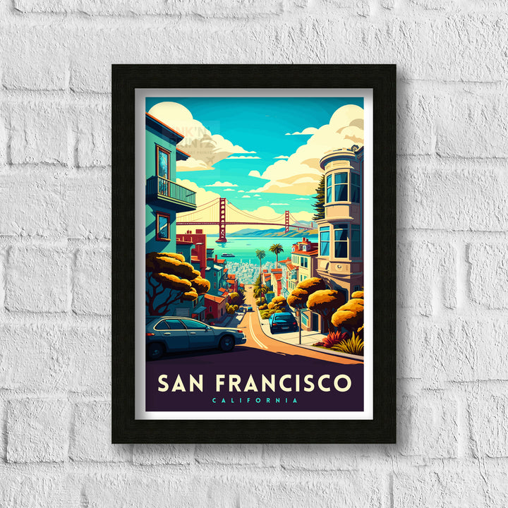 San Francisco California Travel Print Wall Decor Wall Art San Francisco Wall Hanging Home Décor San Francisco Gift Art Lovers California