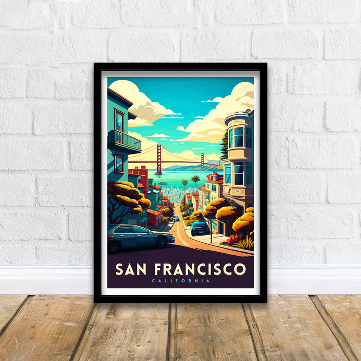 San Francisco California Travel Print Wall Decor Wall Art San Francisco Wall Hanging Home Décor San Francisco Gift Art Lovers California