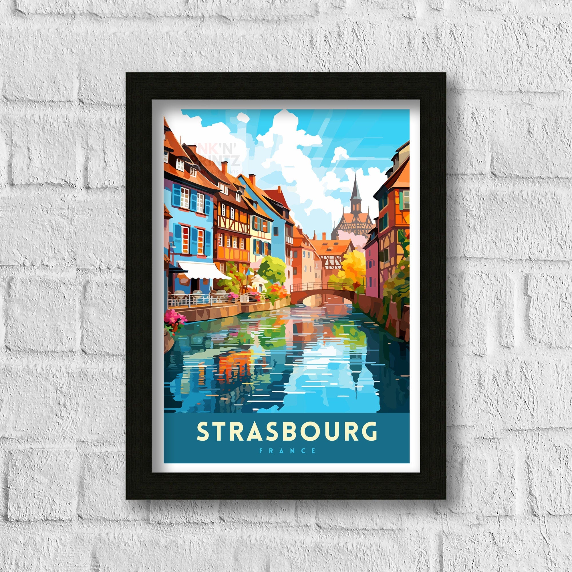 Strasbourg France Travel Poster