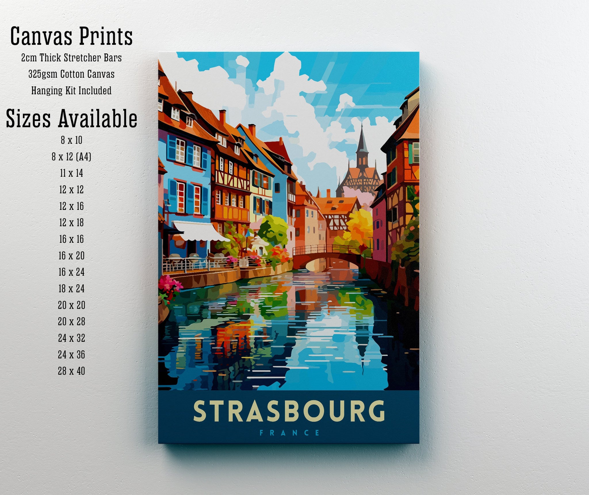 Strasbourg France Travel Poster