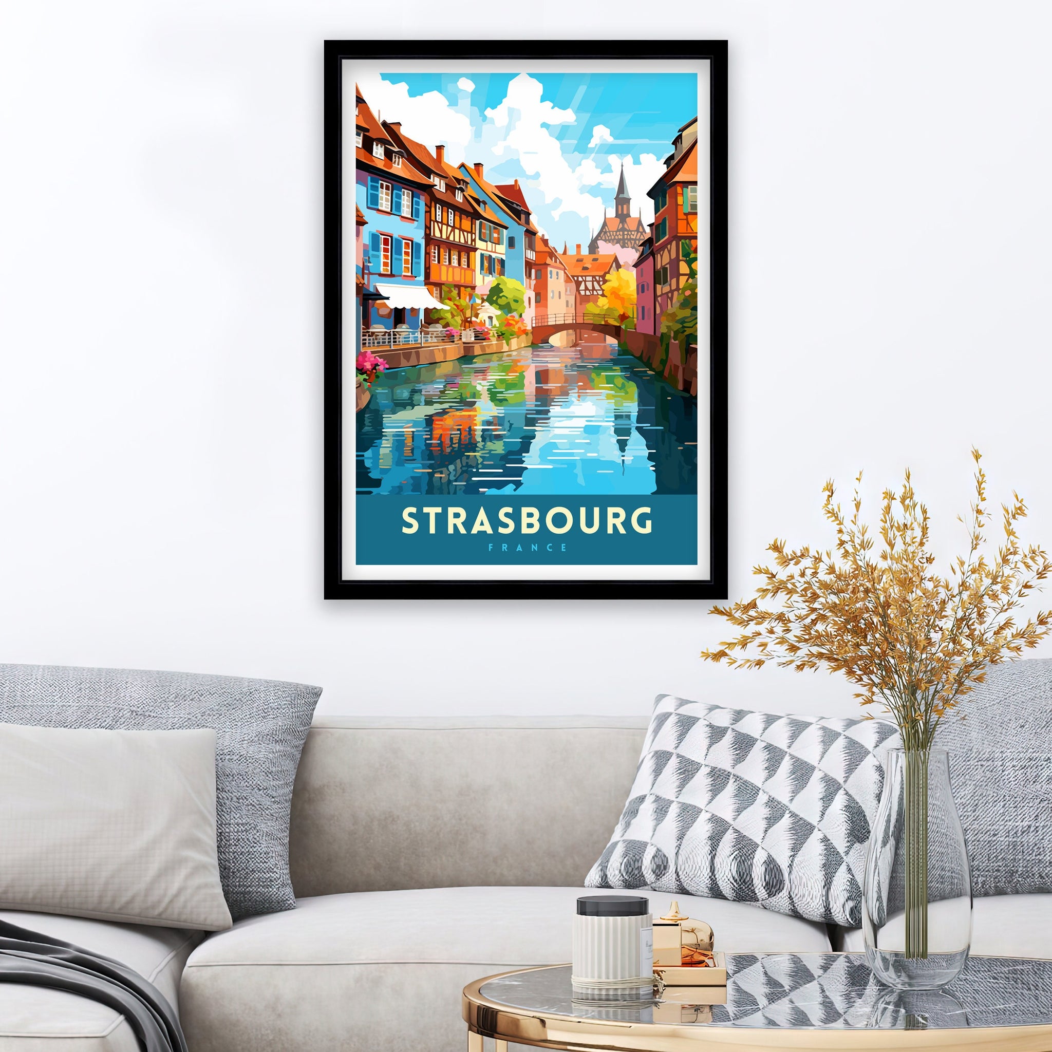 Strasbourg France Travel Poster