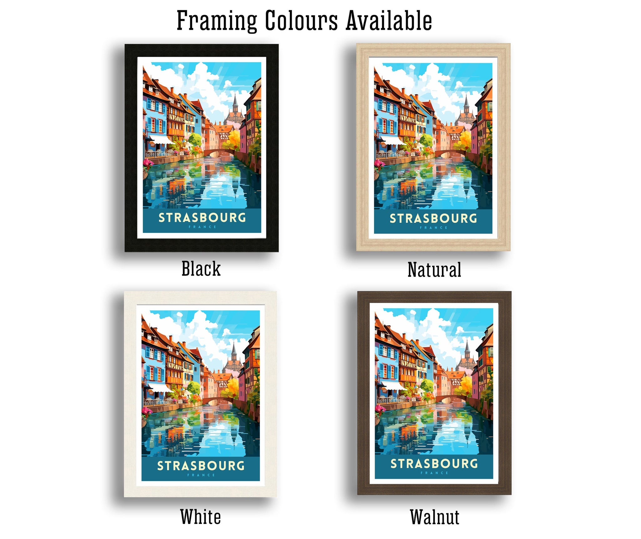 Strasbourg France Travel Poster