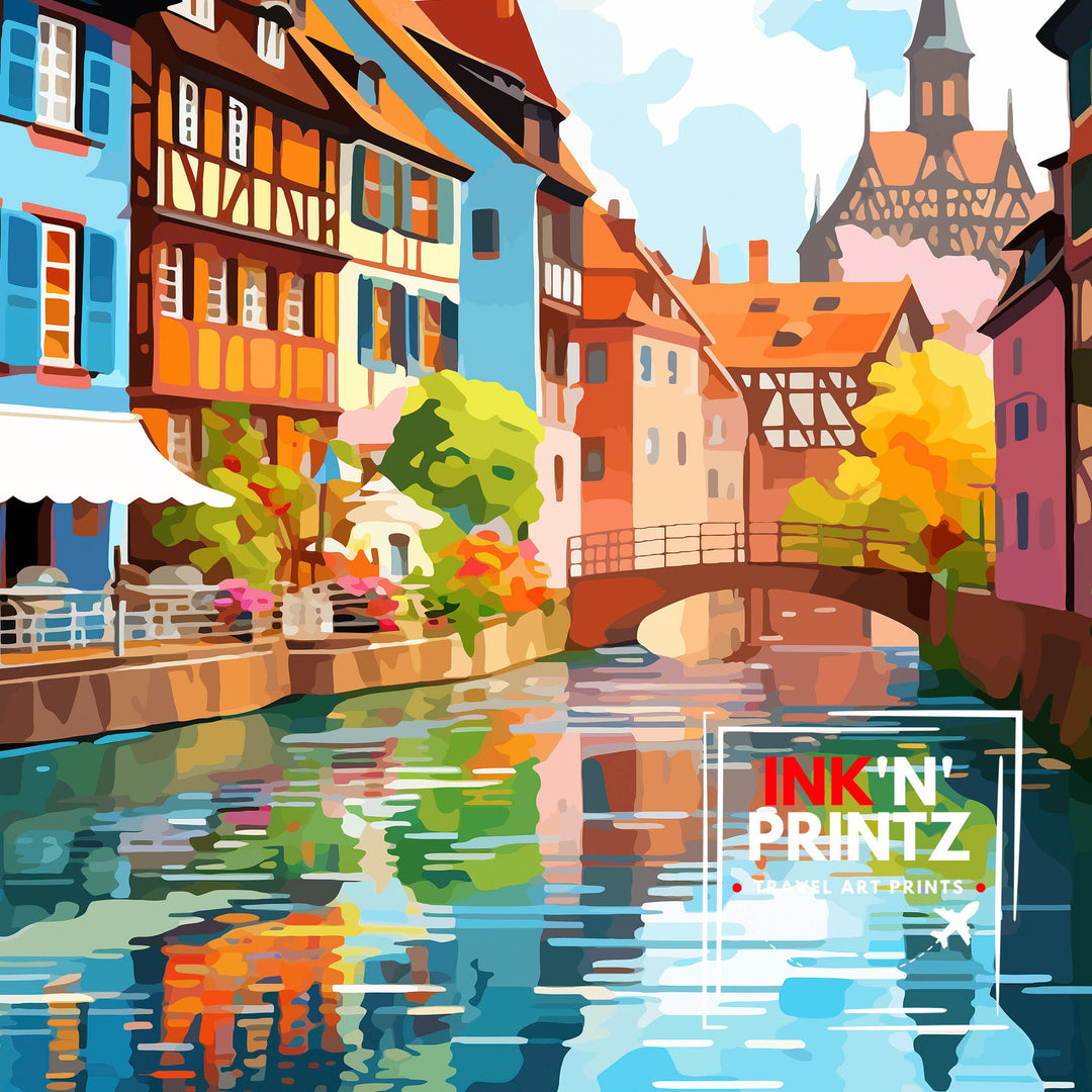 Strasbourg France Travel Poster