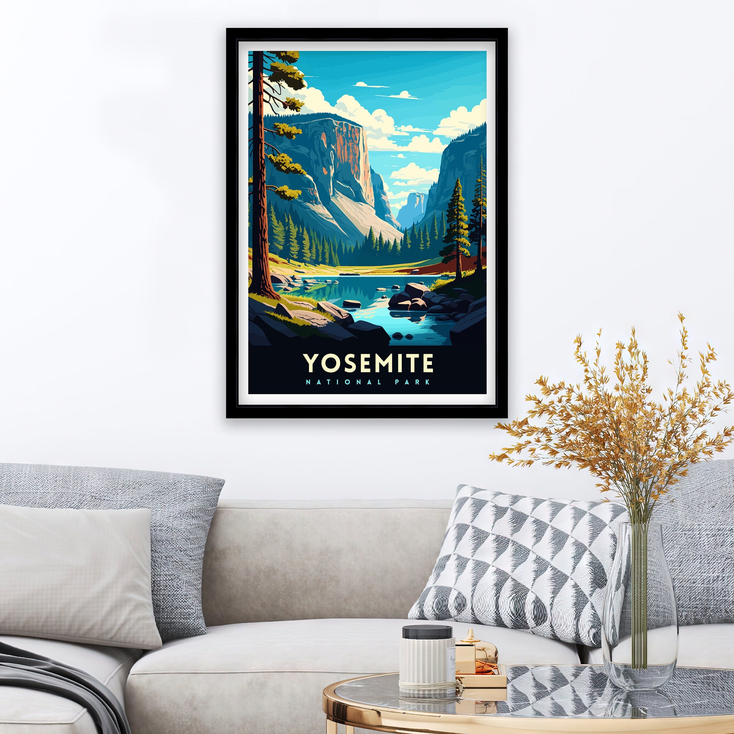 Yosemite National Park Travel Poster