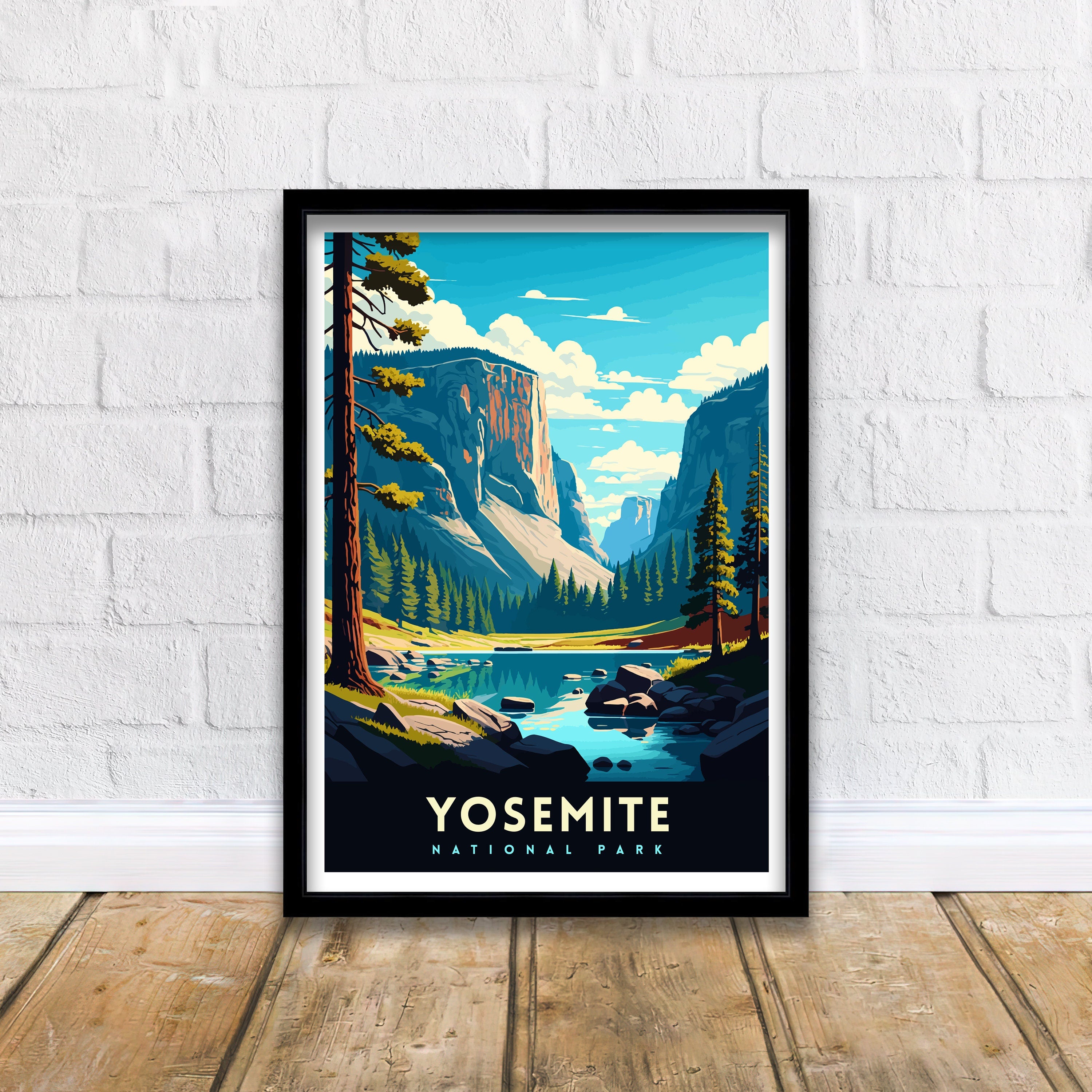 Yosemite National Park Travel Poster