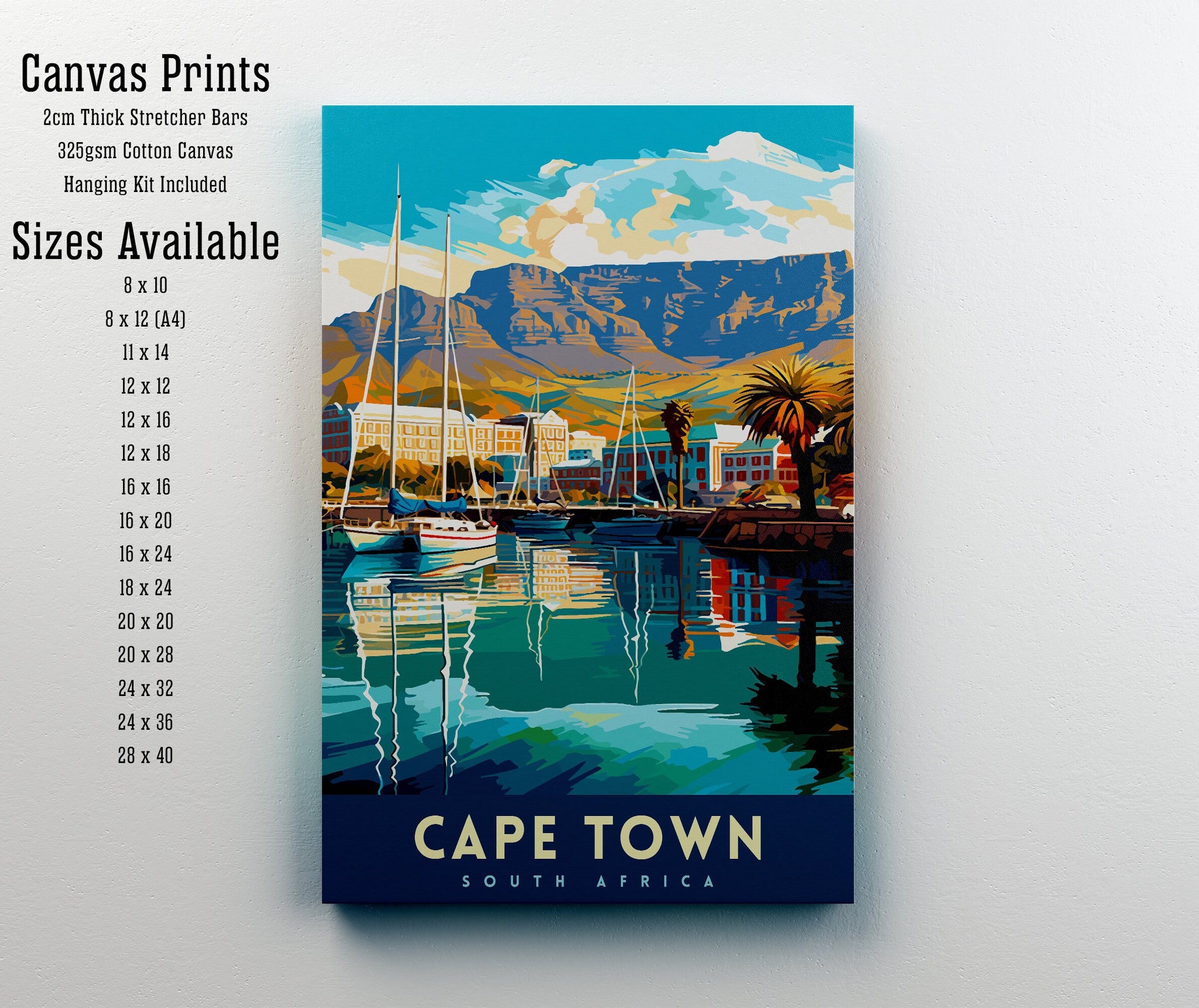 Cape Town South Africa Travel Print Cape Town Wall Decor Cape Town Poster South Africa Travel Prints Cape Town Art Print Cape Town
