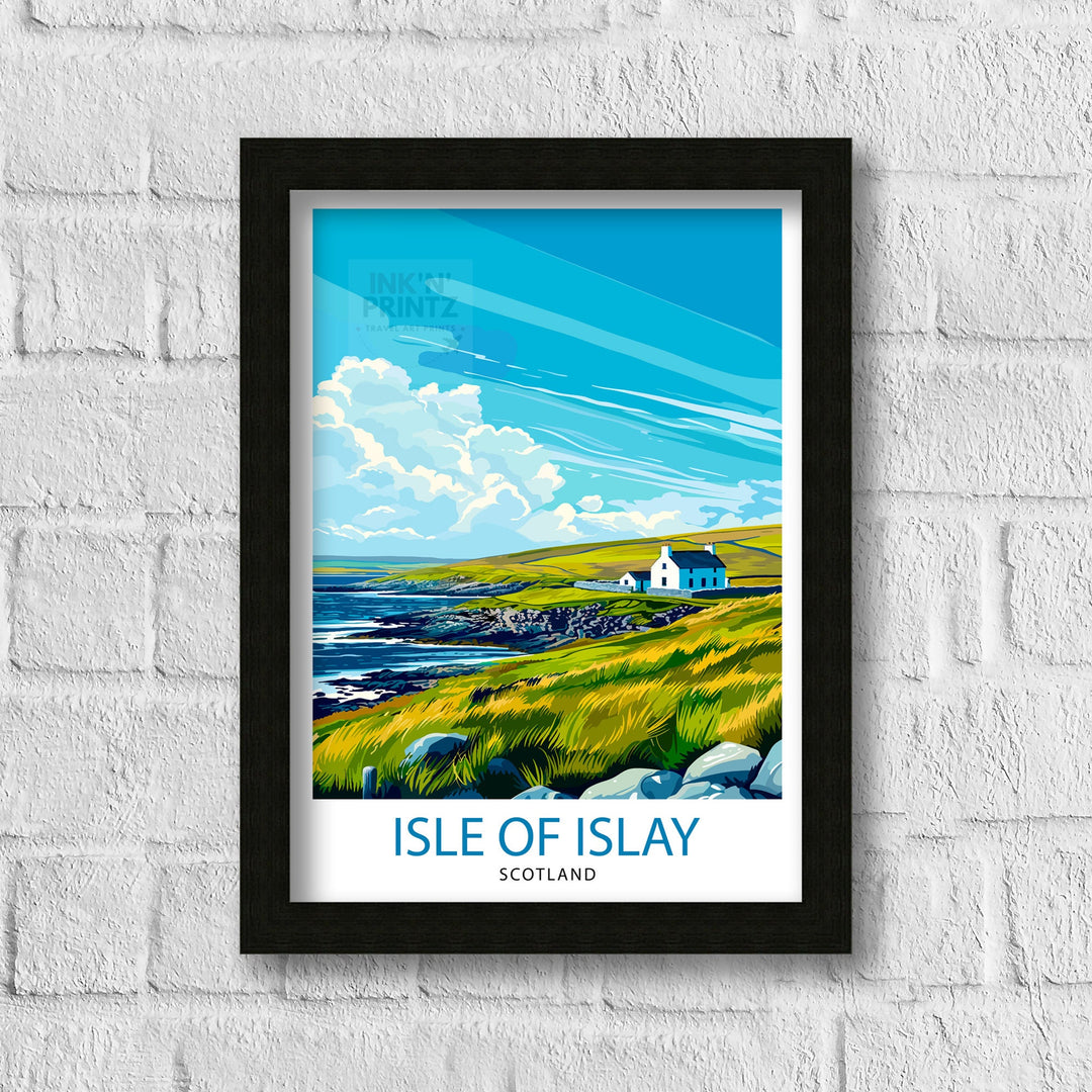 Isle of Islay Scotland Travel Poster