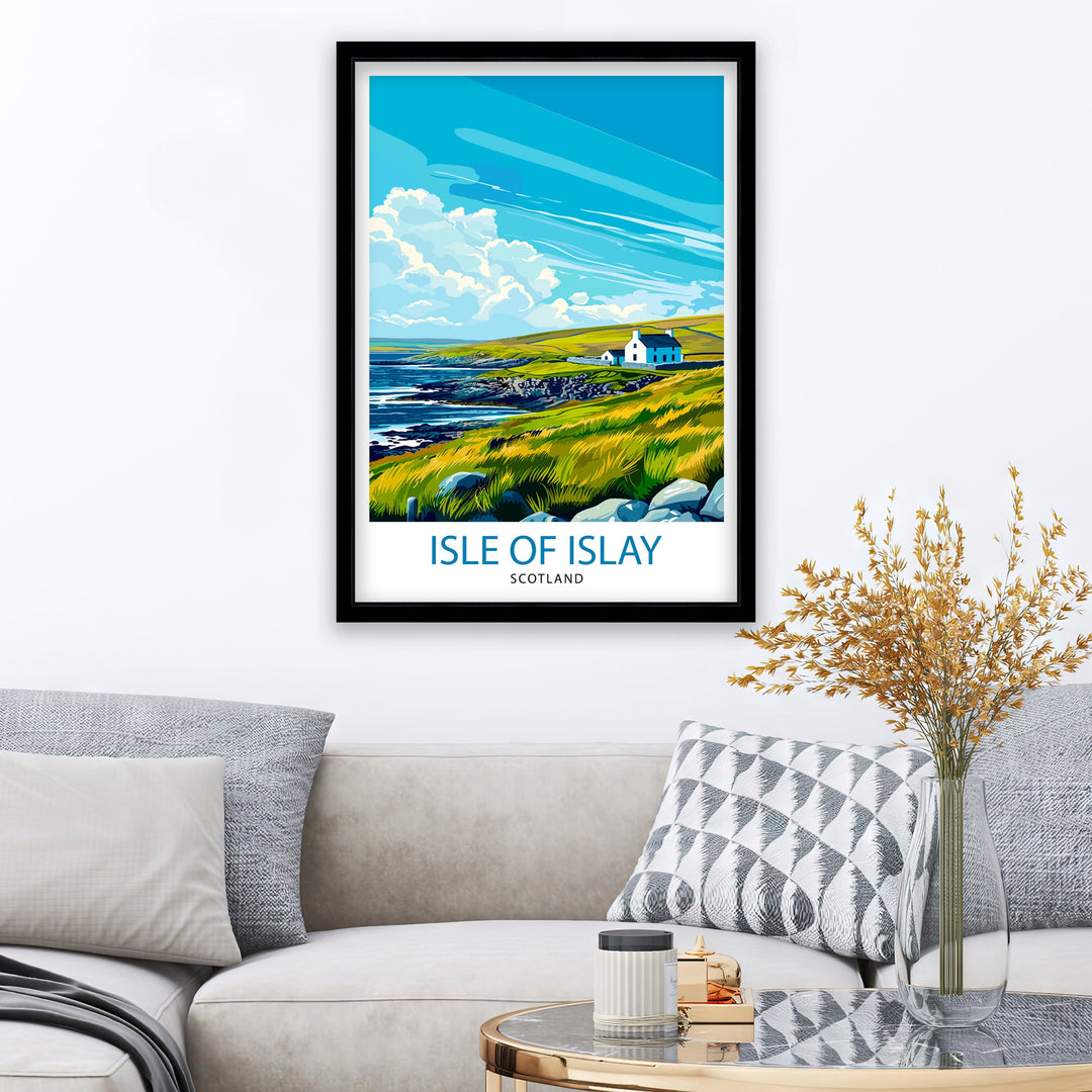 Isle of Islay Scotland Travel Poster