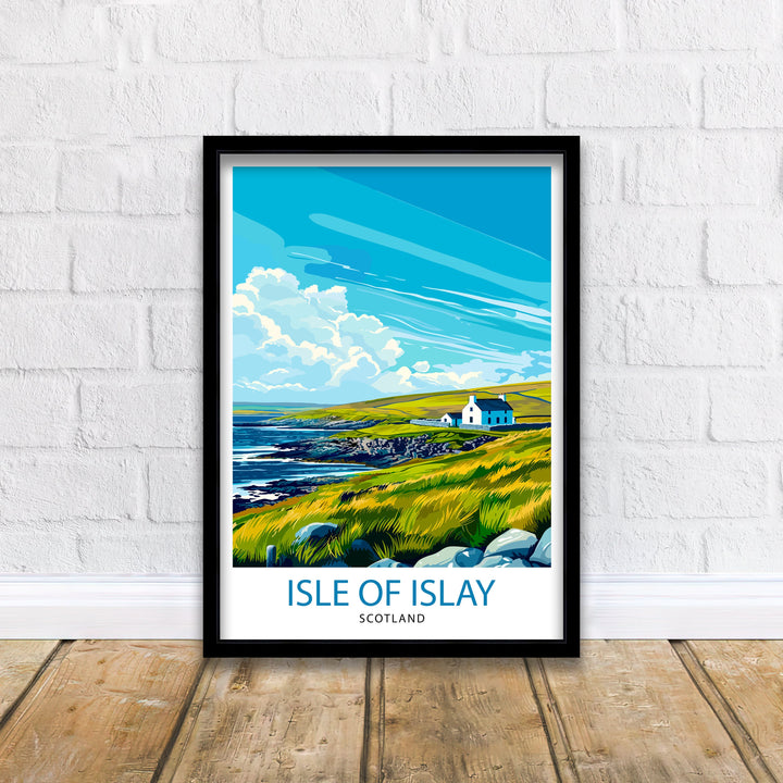 Isle of Islay Scotland Travel Poster