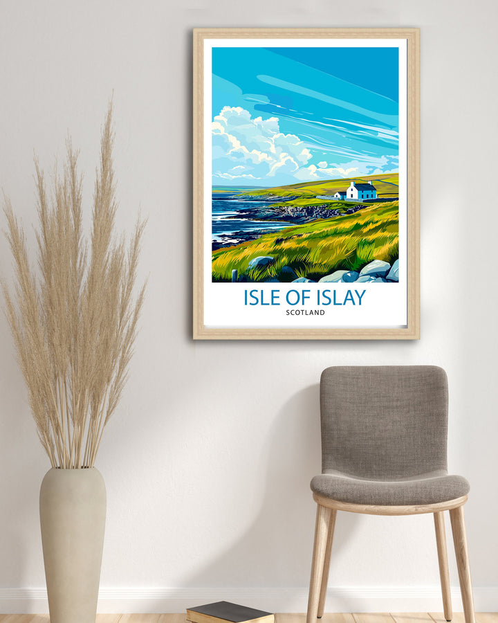 Isle of Islay Scotland Travel Poster