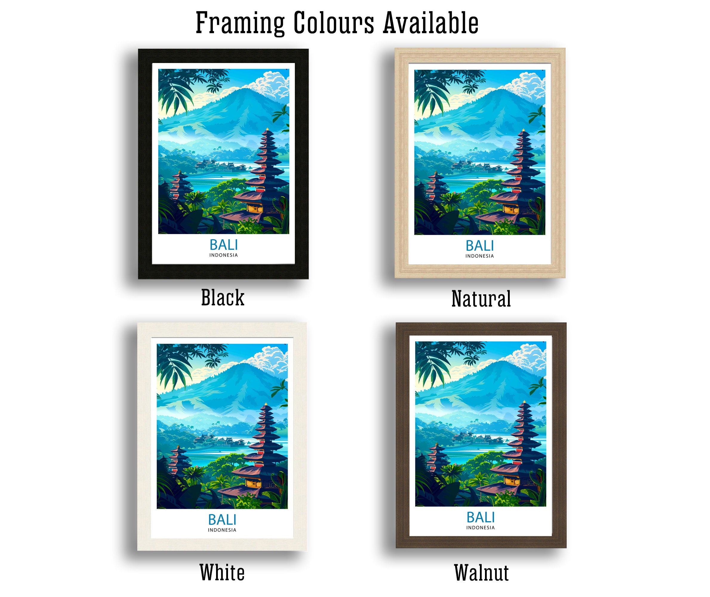 Bali Indonesia Travel Print Wall Decor Wall Art Bali Wall Hanging Home Décor Bali Gift Art Lovers Indonesia Art Lover Gift