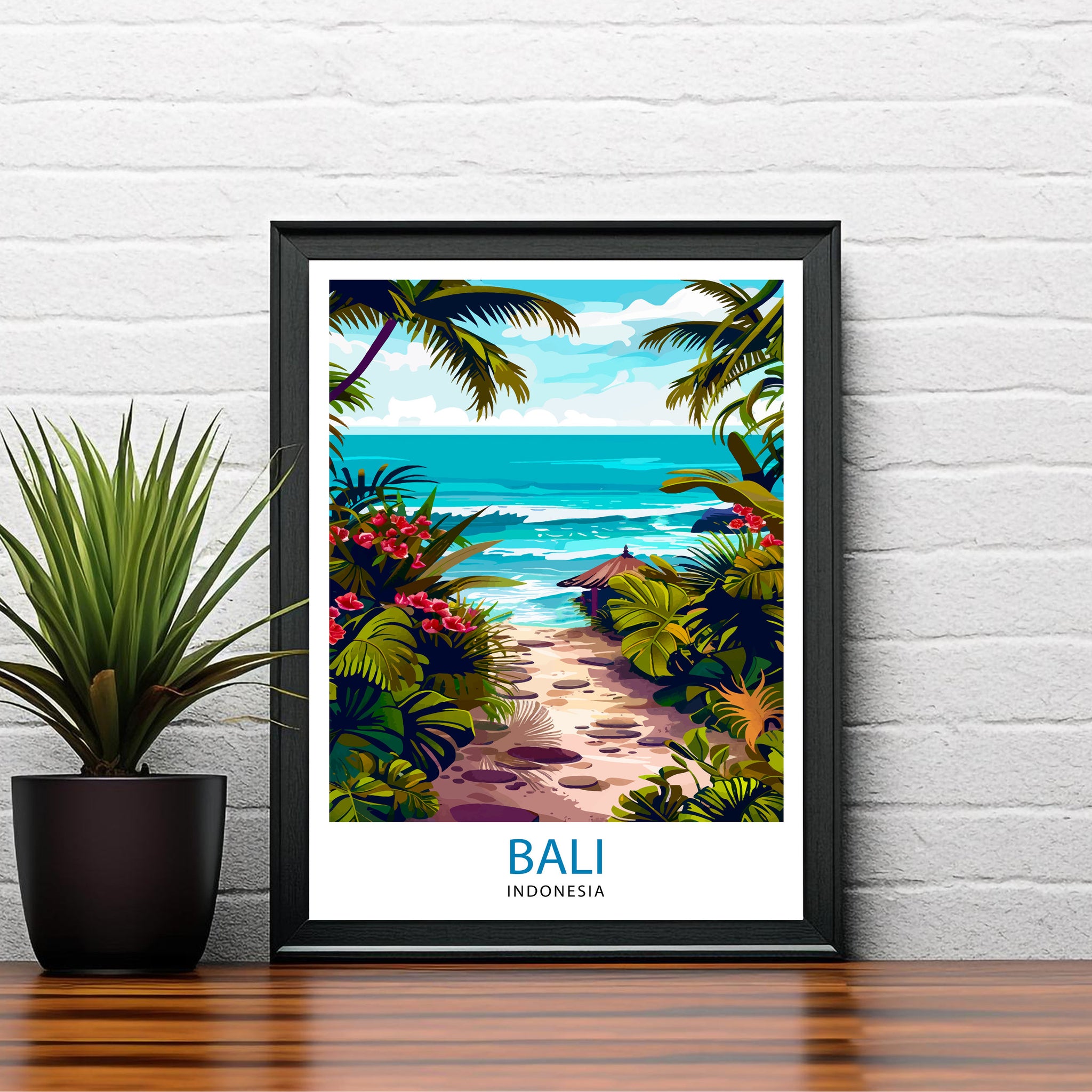 Bali Indonesia Travel Print Wall Decor Wall Art Bali Wall Hanging Home Décor Bali Gift Art Lovers Indonesia Art Lover Gift Print Art