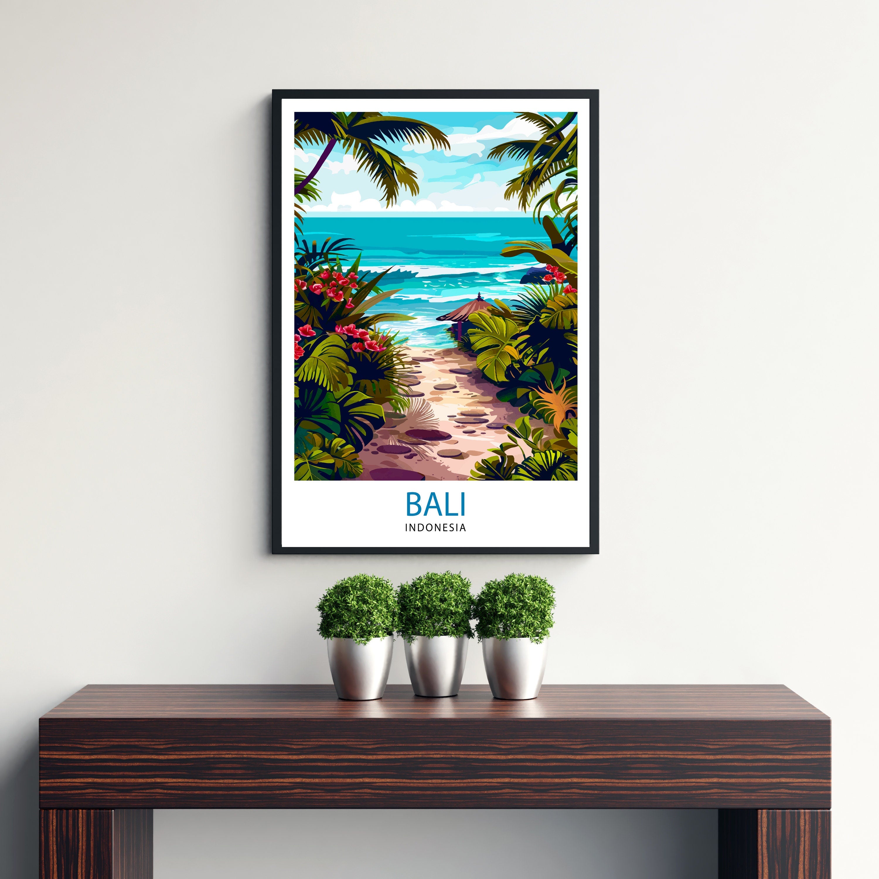 Bali Indonesia Travel Print Wall Decor Wall Art Bali Wall Hanging Home Décor Bali Gift Art Lovers Indonesia Art Lover Gift Print Art